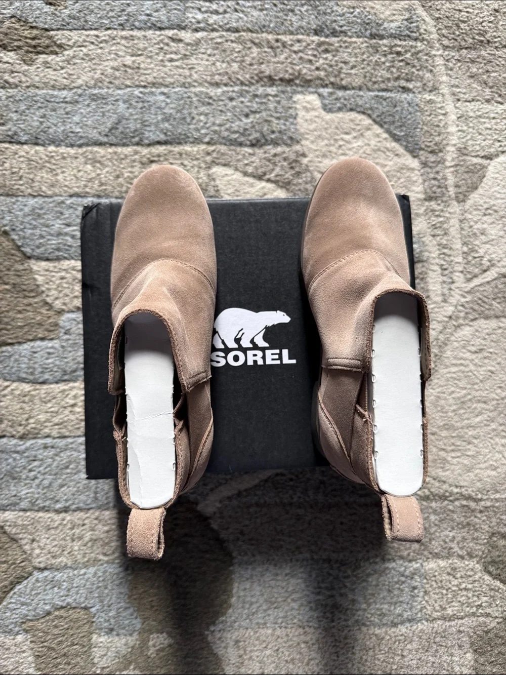 Sorel Youth Taupe Suede Chelsea Ankle Boots